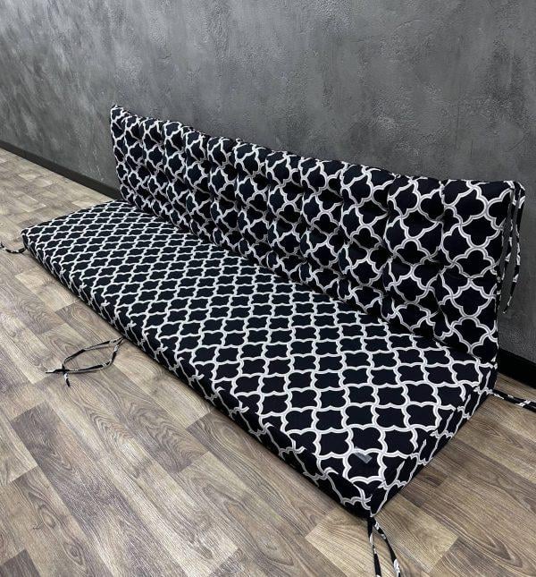 Матрас комбинированный Comfort Home на поддоны/качели/каркасы/садовую мебель 120х60х40х5 см Geometry black Матрас комбинированный Comfort Home на поддоны/качели/каркасы/садовую мебель 120х60х40х5 см Geometry black