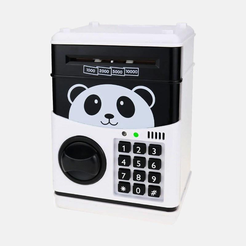 Скарбничка сейф Panda дитяча з кодовим замком та музикою White Скарбничка сейф Panda дитяча з кодовим замком та музикою White