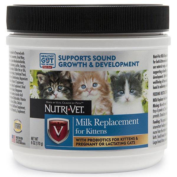 Заменитель кошачьего молока для котят сухой Nutri-Vet Milk Replacement (99877)