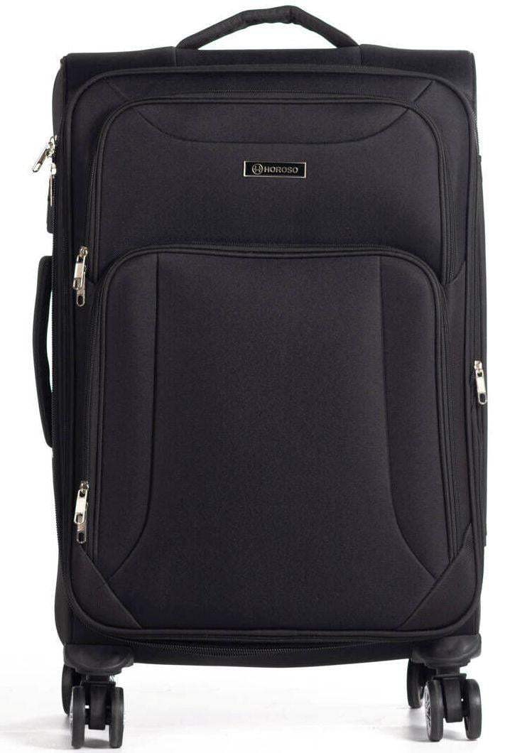 Чемодан тканевый большой Horoso 110 л Черный