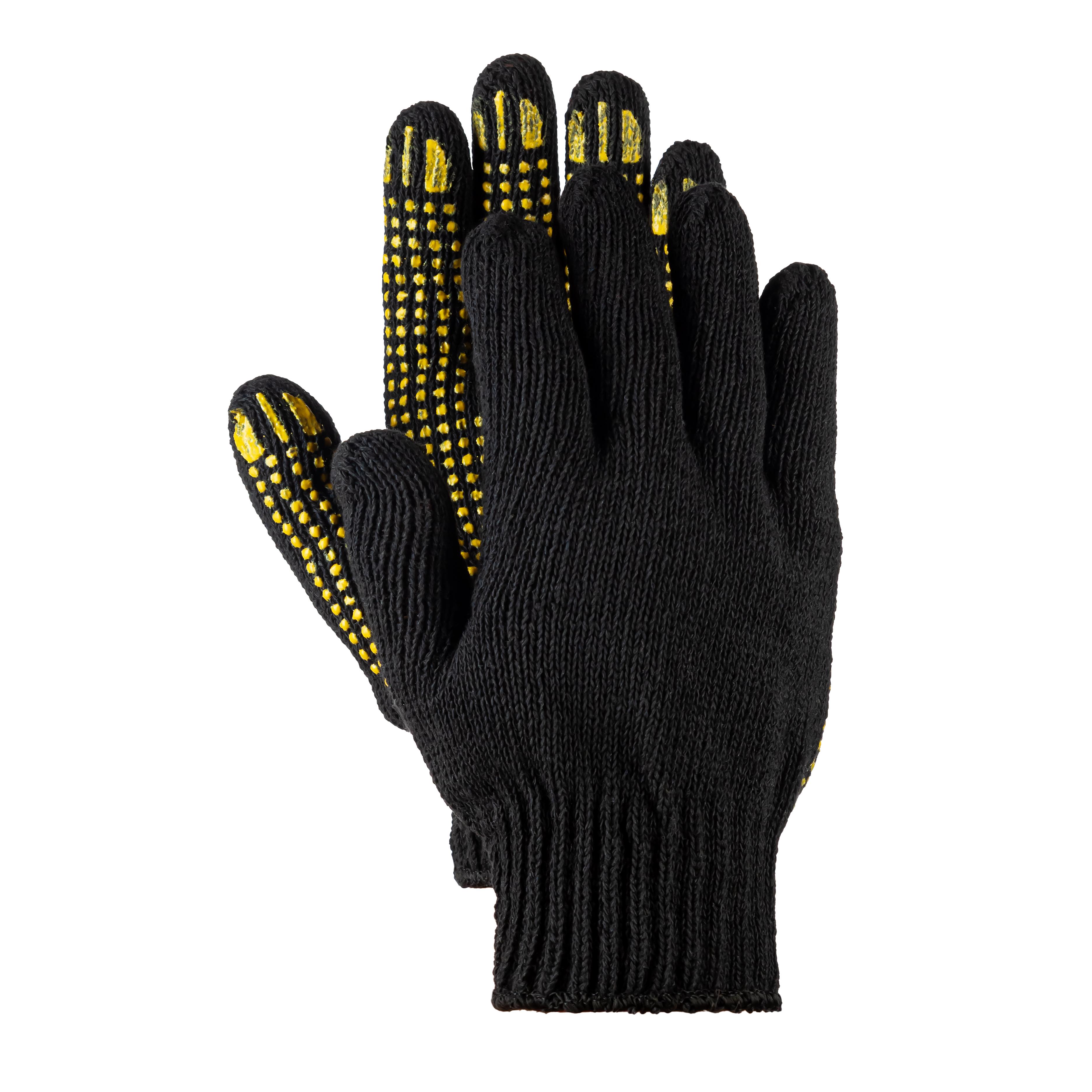 Рукавиці робочі Polax з ПВХ покриттям 95/5 р. 10/L Black (1000-336)