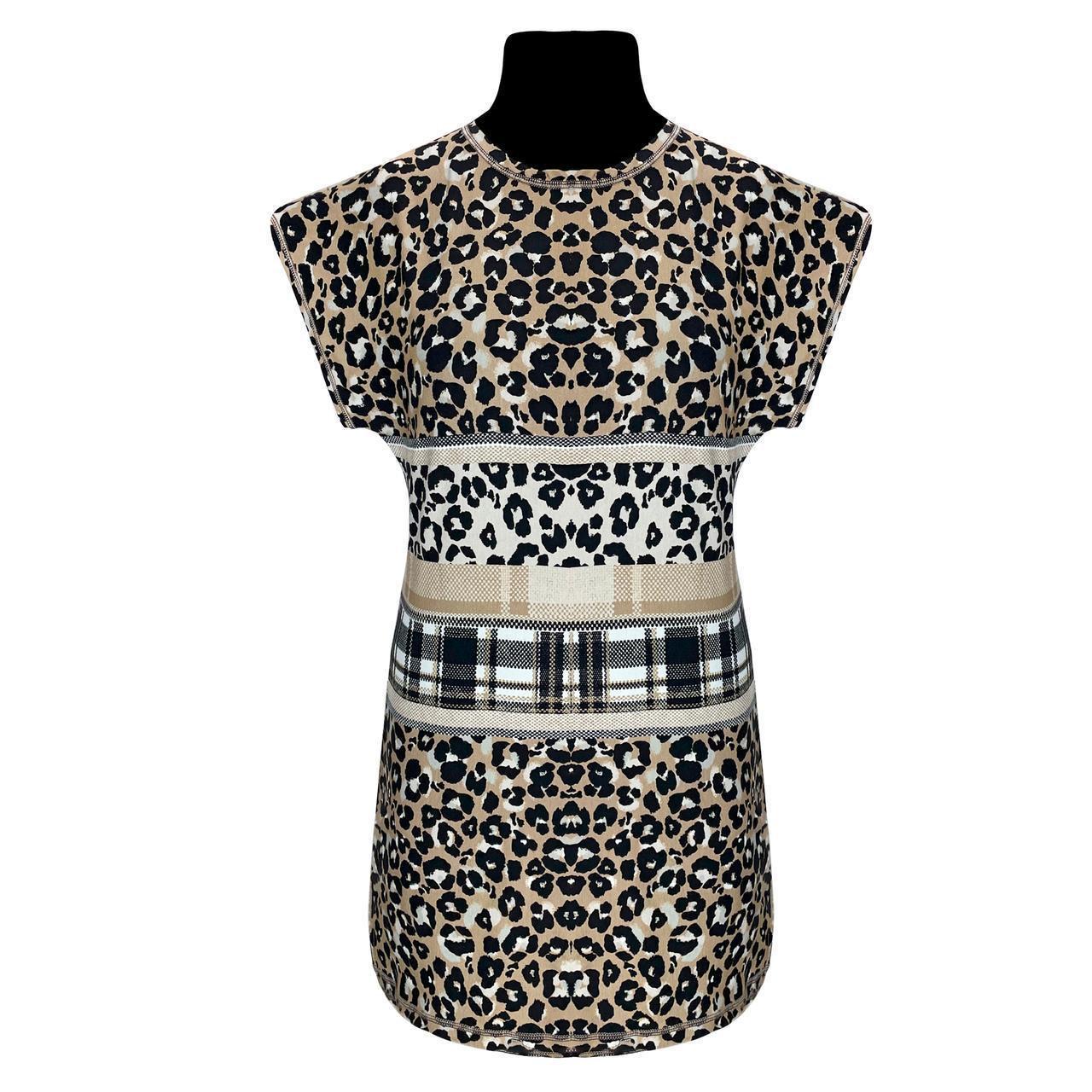 Туніка жіноча 1075 Леопард р. 52/54 Бежевий (1773563927) - фото 1