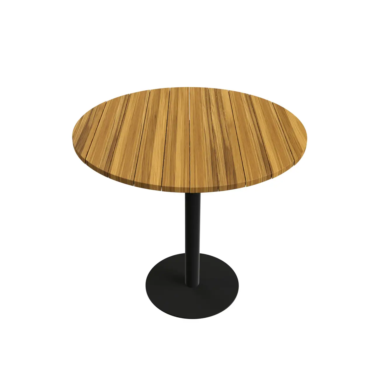 Вуличний стіл Lofty Серія 2 круглий з ламелей ясена d 800 мм
