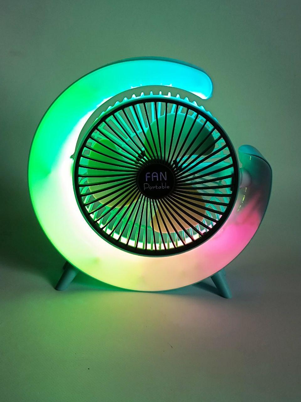 Вентилятор настольный F13 с аккумулятором и RGB подсветкой (2633809265) - фото 7 Вентилятор настольный F13 с аккумулятором и RGB подсветкой (2633809265) - фото 7