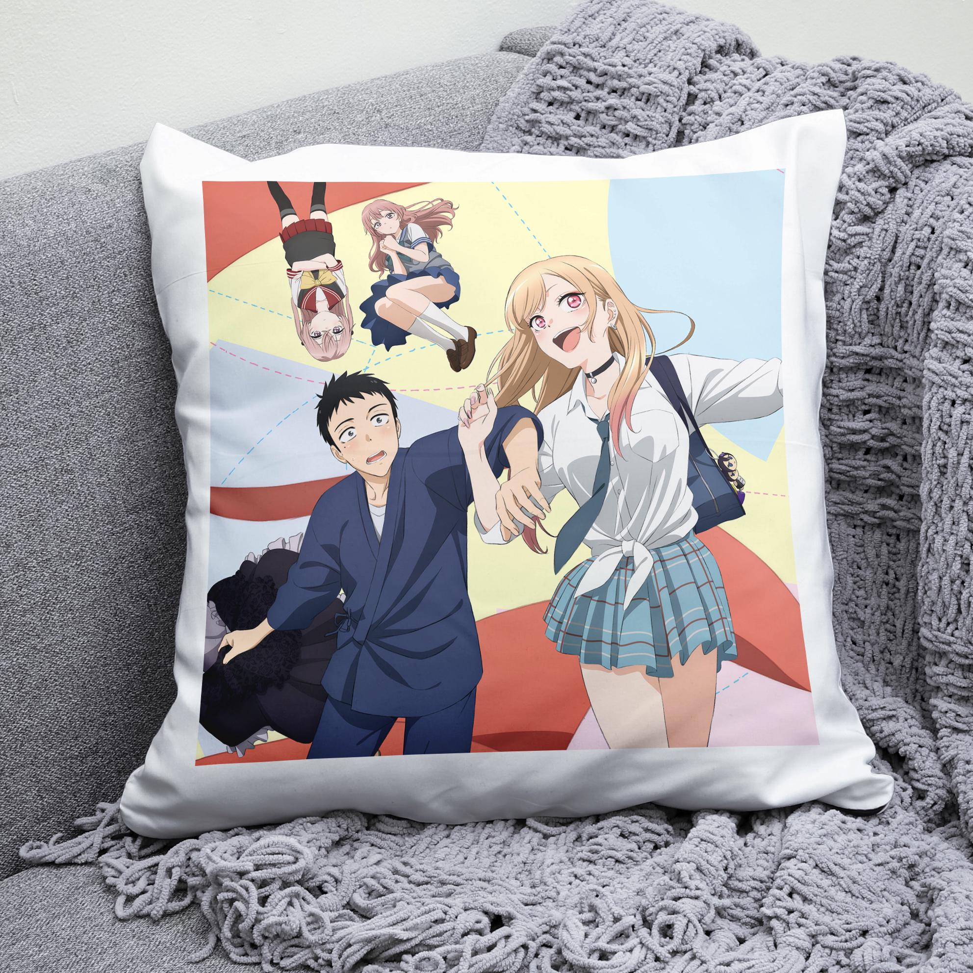 Плюшева подушка квадрат з принтом аніме My Dress Up Darling