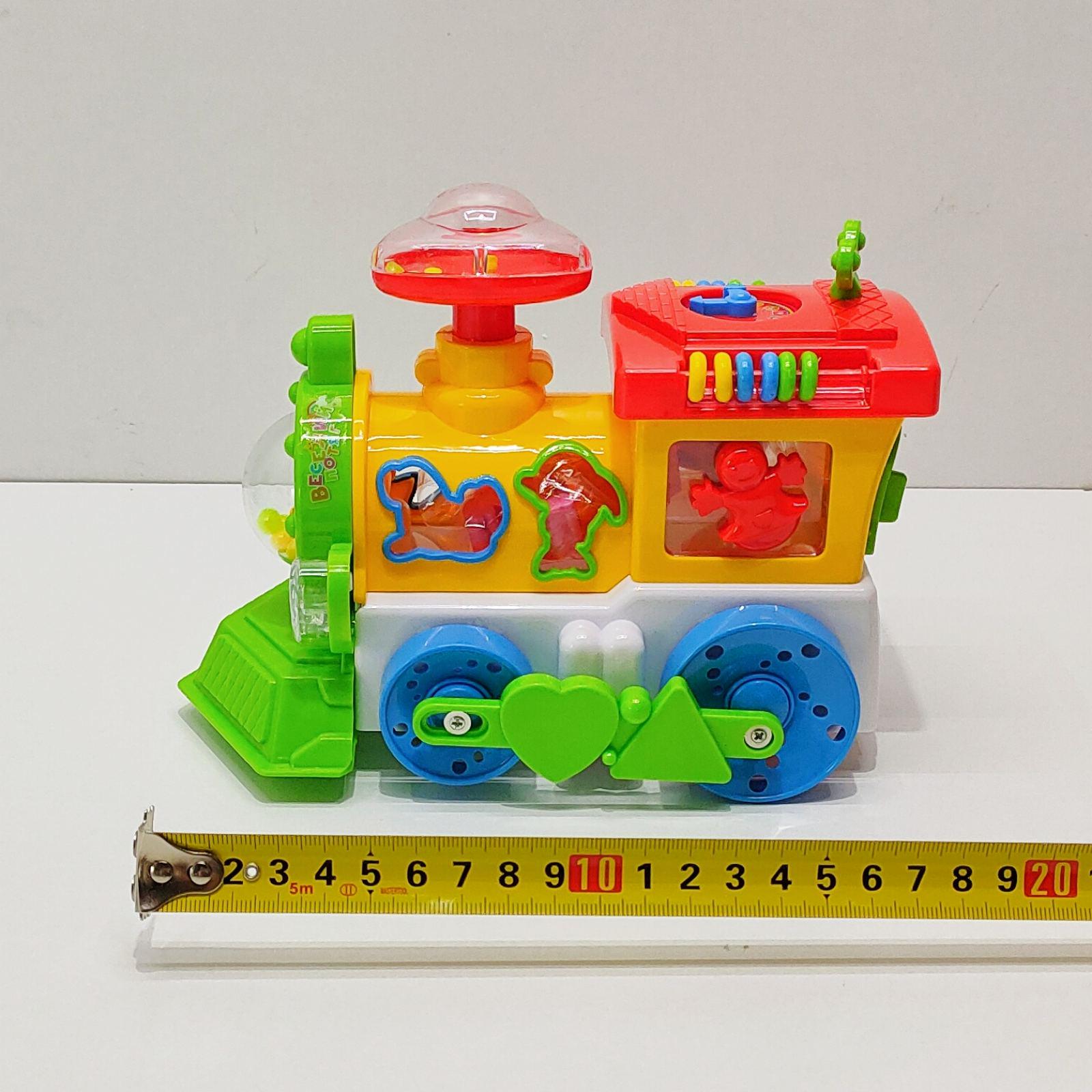 Паровоз розвиваючий TK Group на батарейках пищалка на трубі/підсвічування українське озвучування Червоно-жовтий (93866) - фото 5 Паровоз розвиваючий TK Group на батарейках пищалка на трубі/підсвічування українське озвучування Червоно-жовтий (93866) - фото 5