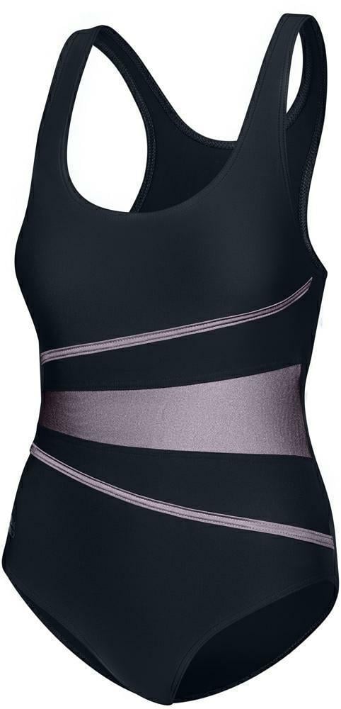 Купальник закрытый для женщин Aqua Speed STELLA LADY 8656 р. 36 Черный/Серый