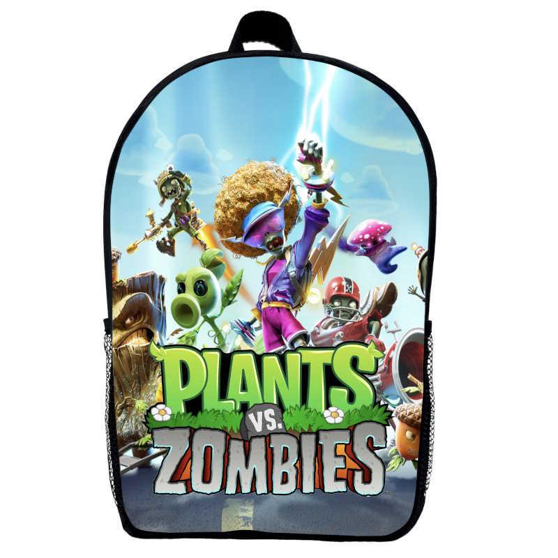 Школьный рюкзак детский Plants vs Zombie 01 с принтом Растения против зомби 29х21х9 см 5 л Черный (2449582886)