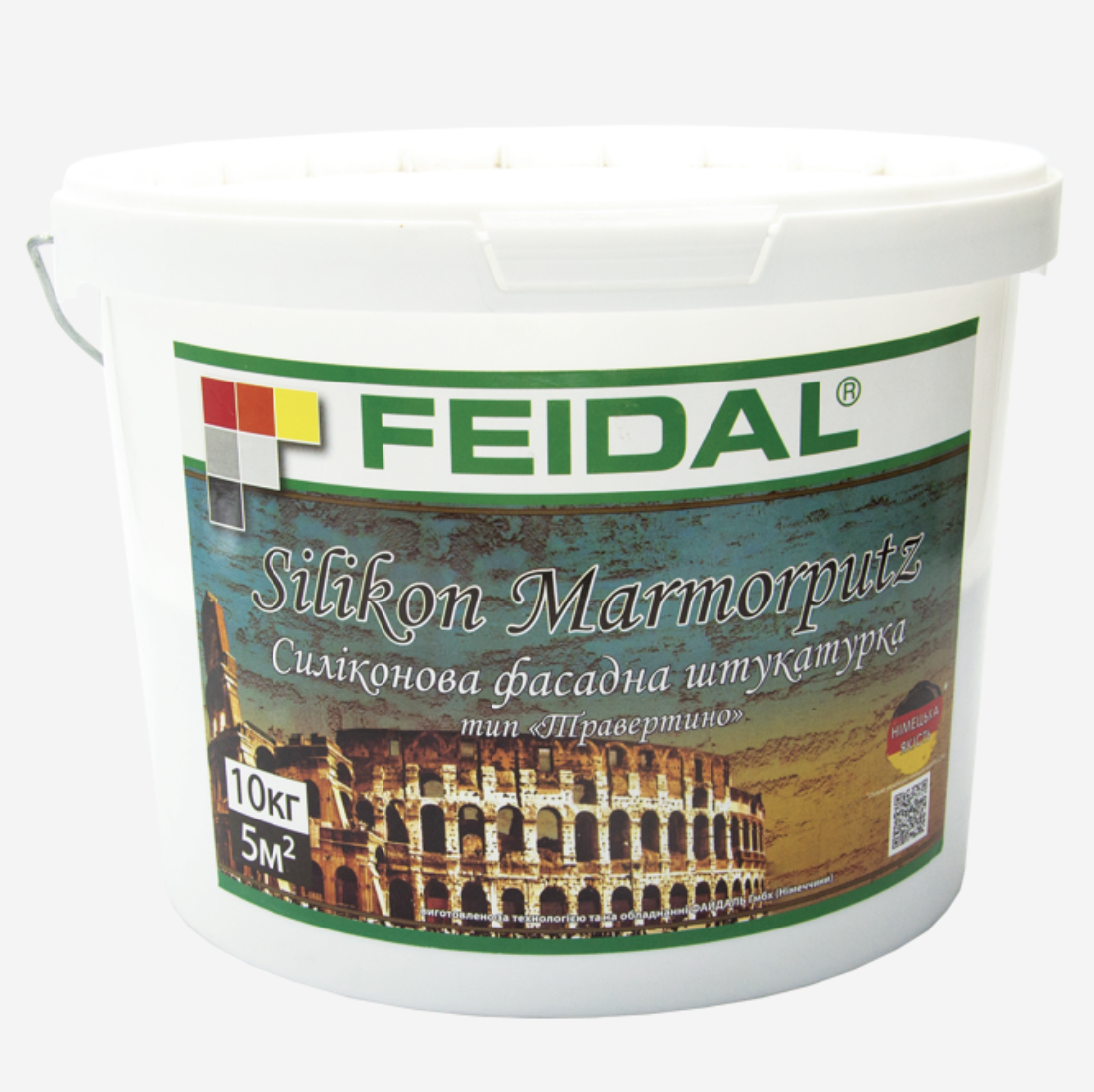 Штукатурка фасадна силіконова Травертін Silikonharz Marmorputz Feidal 10 кг (27581920)