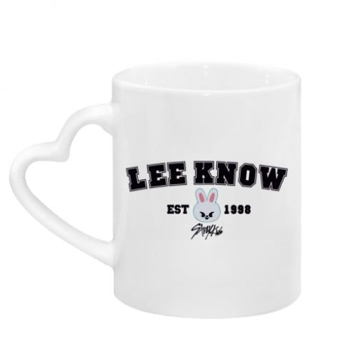 Кружка с ручкой LEE KNOW stray kids в виде сердца (22765842)