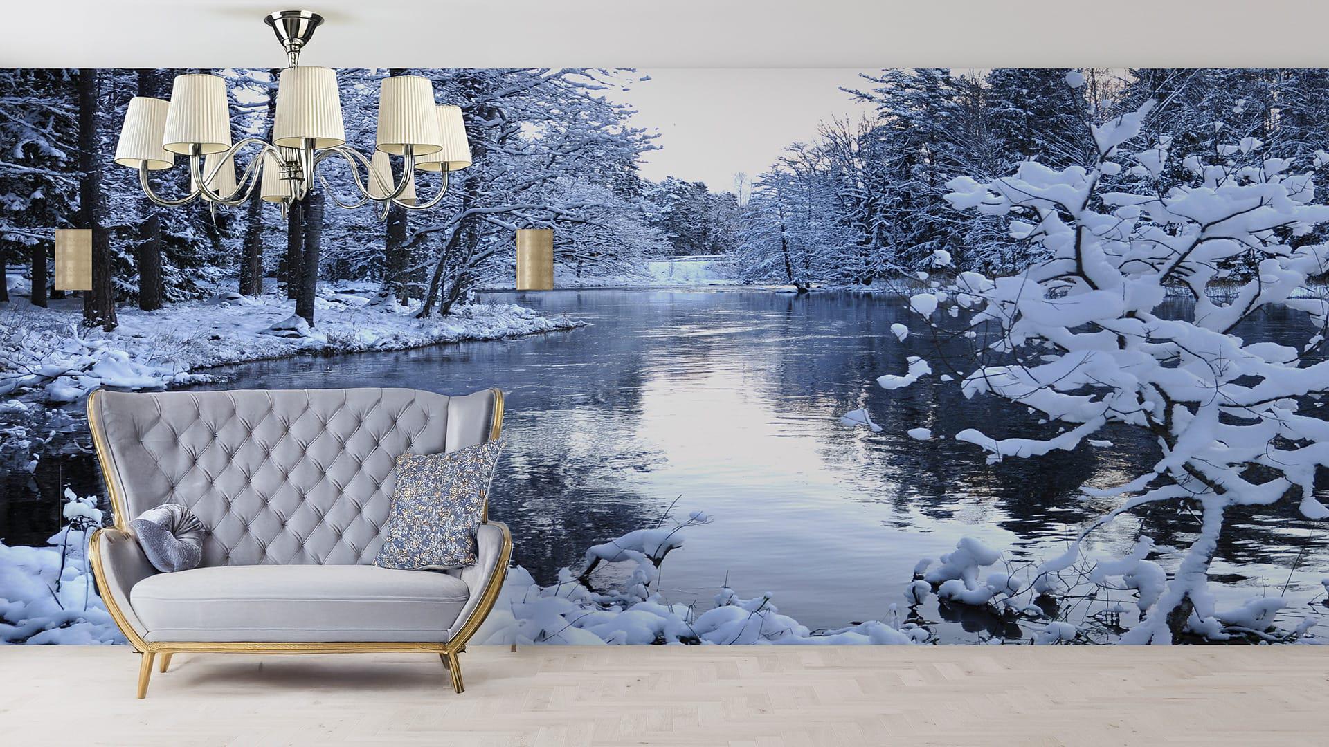 Фотообои флизелиновые Styleo Print-walls Зимняя река 0288 300х200 см (Pw-0288) Фотообои флизелиновые Styleo Print-walls Зимняя река 0288 300х200 см (Pw-0288)