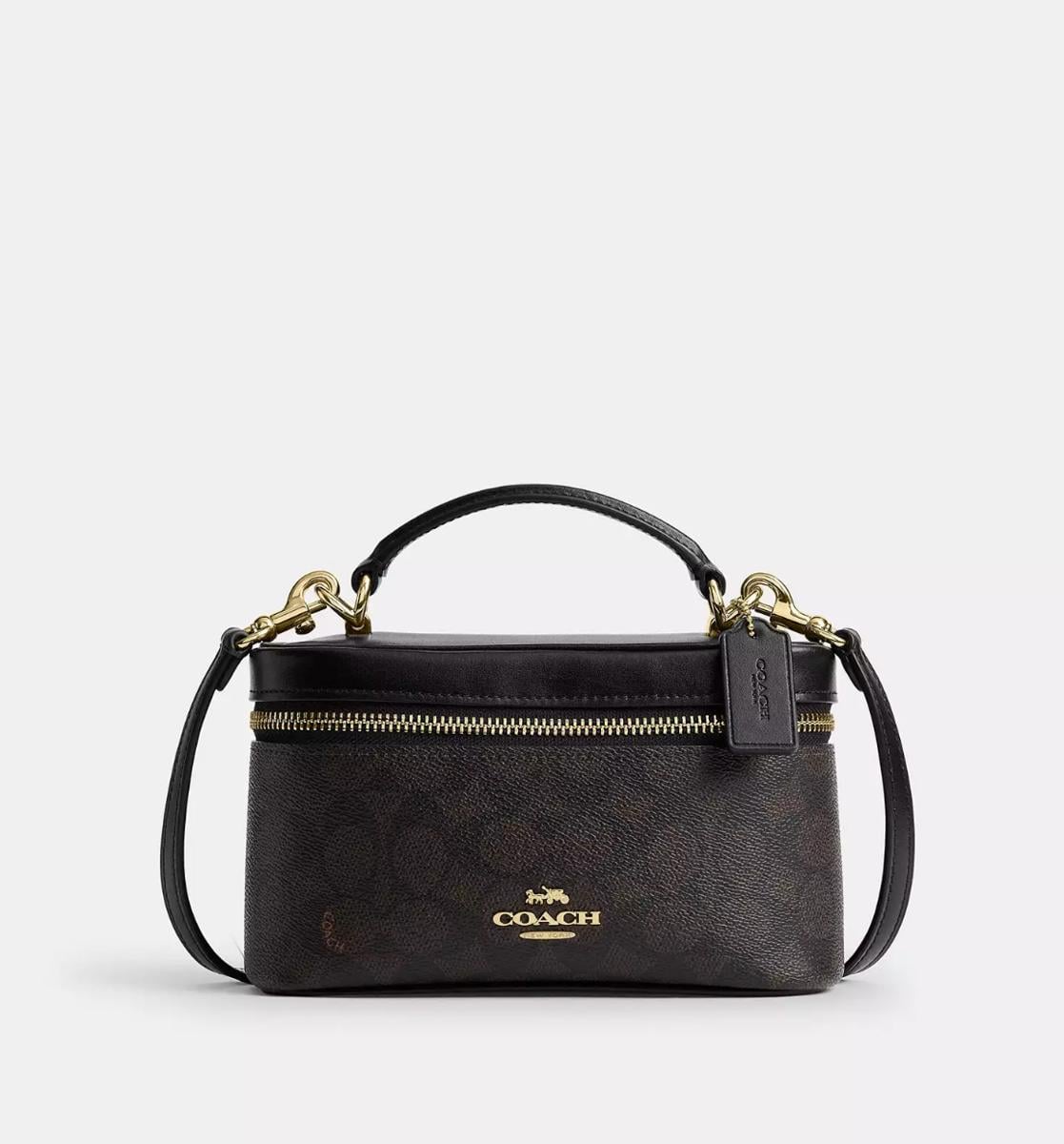 Сумка жіноча Coach Rainer Crossbody Bag 18 CE023 Gold/Walnut/Black (36148754)