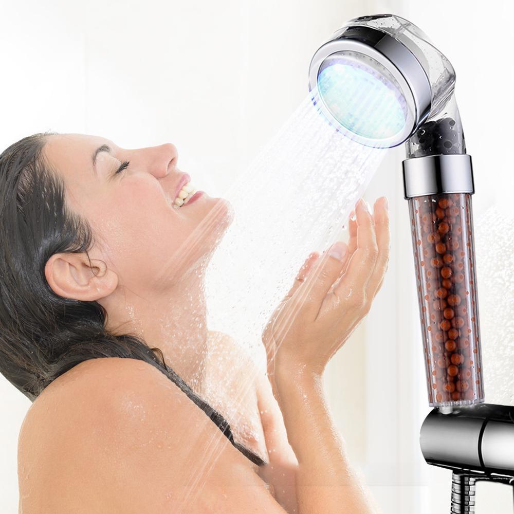 Насадка для душа Bright Shower з підсвіткою Led і турмаліновим фільтром - фото 3