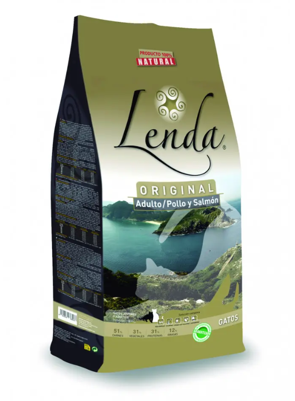 Сухой корм Lenda Cat Сhicken and Salmon для взрослых котов с курицей и лососем 7 кг