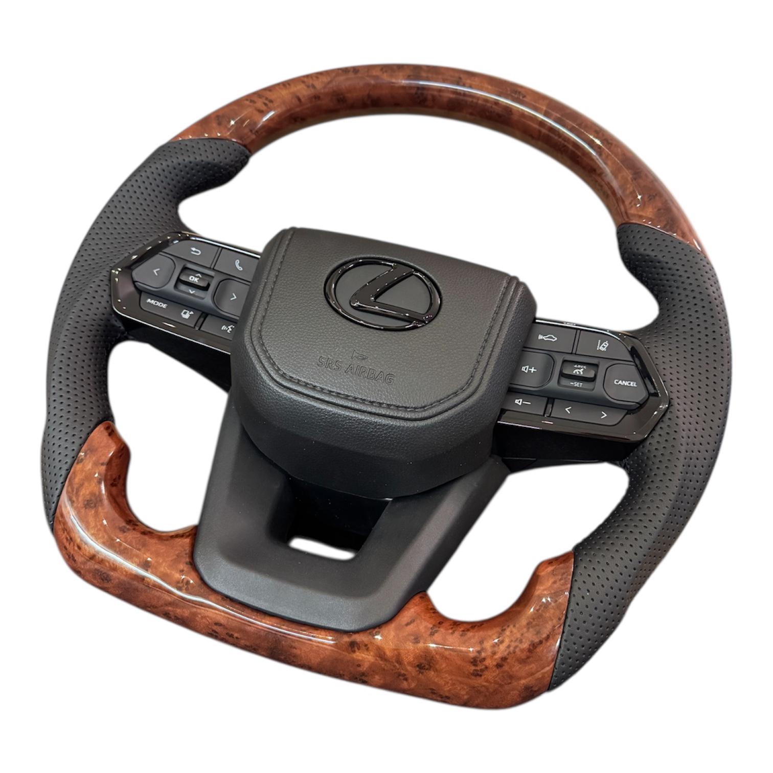 Кермо анатомічне для Lexus LX470/GX470 в сборі логотип чорний глянець (30386333) - фото 2