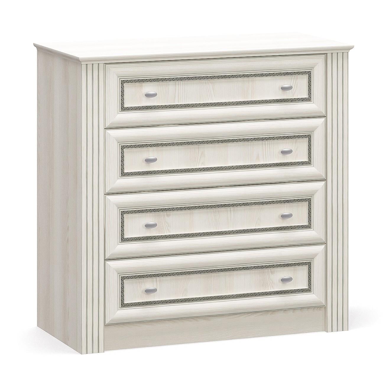 Комод Мебель-Сервіс Бристоль Нью 4Ш Ясень снежный (13816)