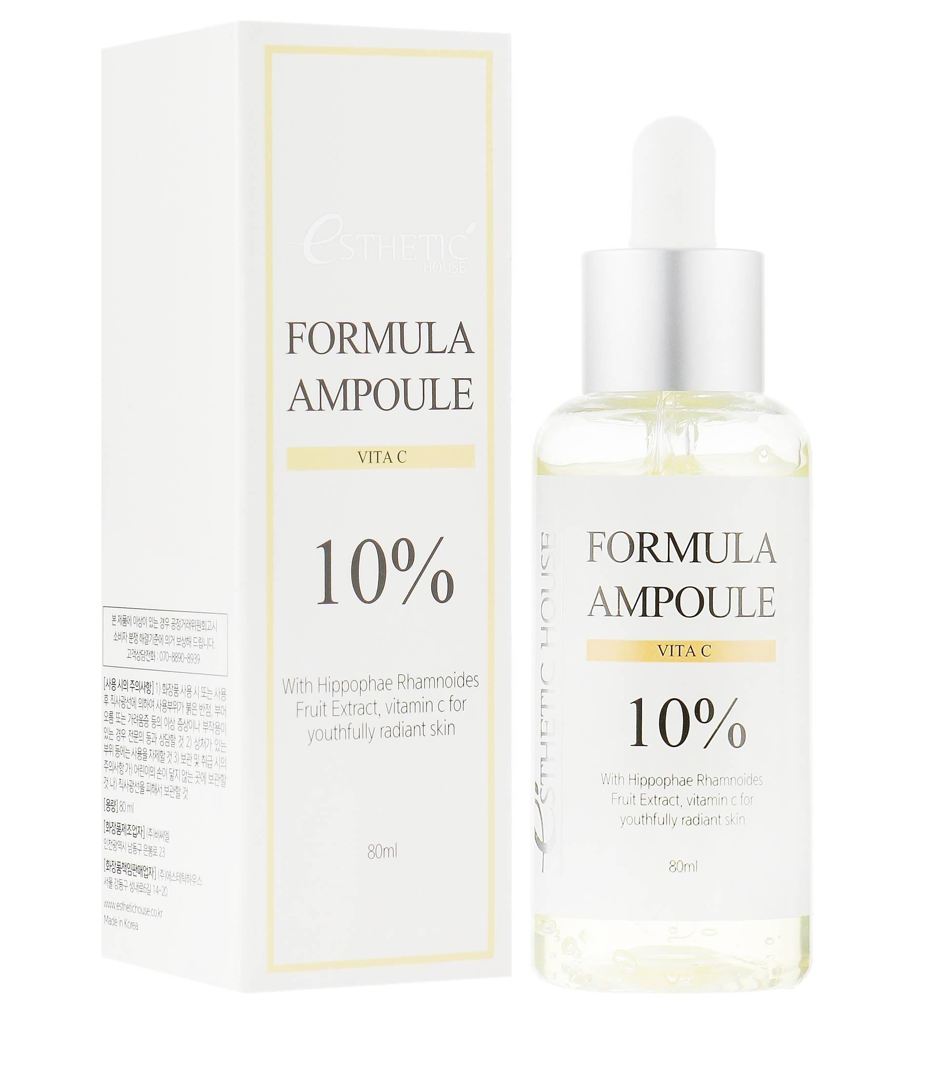 Антиоксидантная сыворотка для лица Formula Ampoule Vita C Esthetic House 80 мл (8809450011589) - фото 1