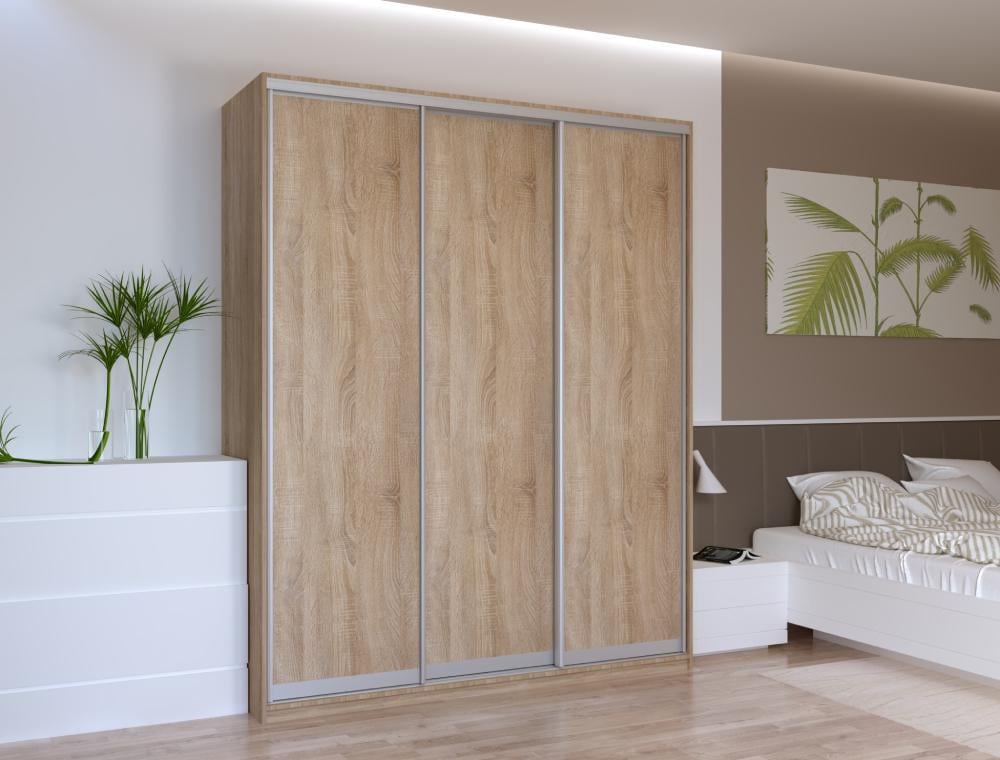 Шкаф-купе трехдверный Doros Сити Лайт 180х60х225 см Дуб Сонома (DRS-011095)