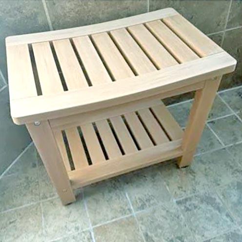 Табурет для ванной из дерева Алинес Бланже (ТВН-007901)