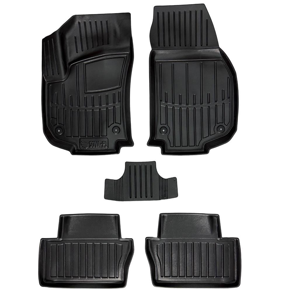 Коврики в салон SOVA-PL для Opel Zafira B 2005-2011 резиновые 5 шт. Черный (28800677)
