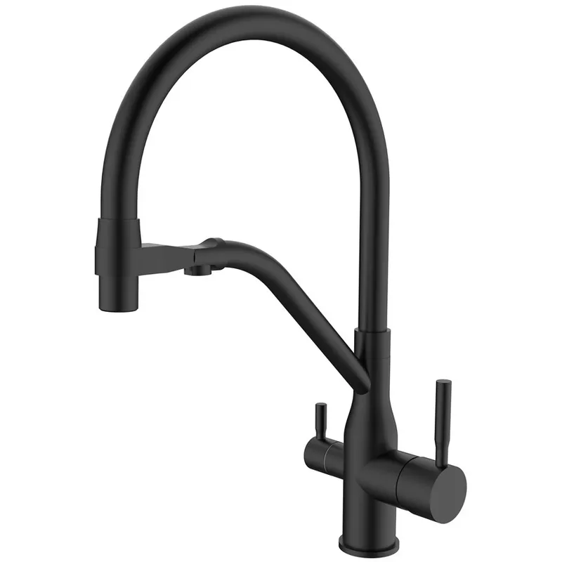 Смеситель для кухни MIXXUS Premium Gravity 021 Black (MI6978)
