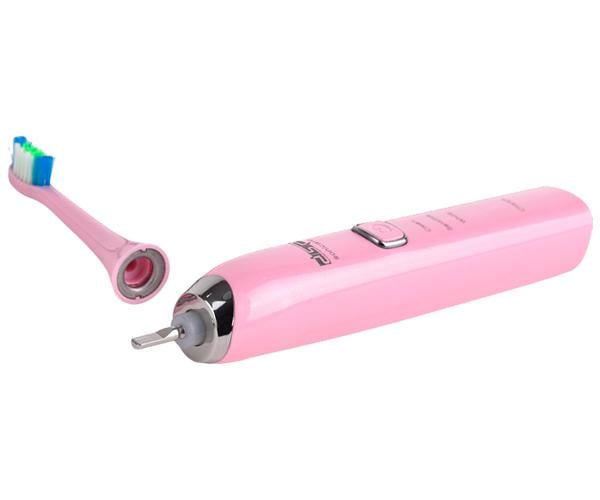 Зубная щетка электрическая DSP 80010A USB 3 режима/2 насадки 1,6 Вт Розовый (DSP-80010A_529)