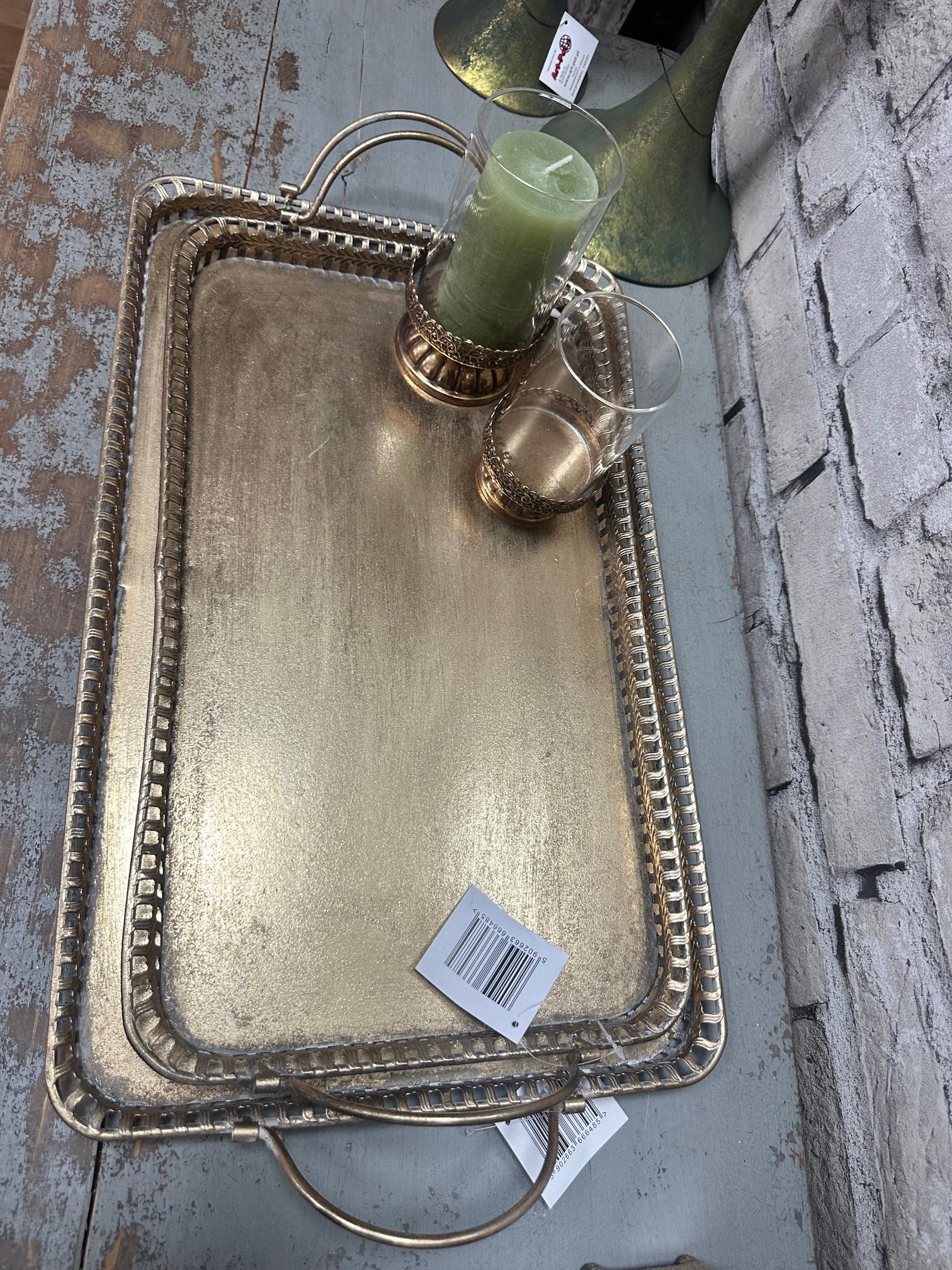 Набір таць декоративних 2 шт. 7x61x32,5/7x55x27 см (166648) - фото 7 Набір таць декоративних 2 шт. 7x61x32,5/7x55x27 см (166648) - фото 7