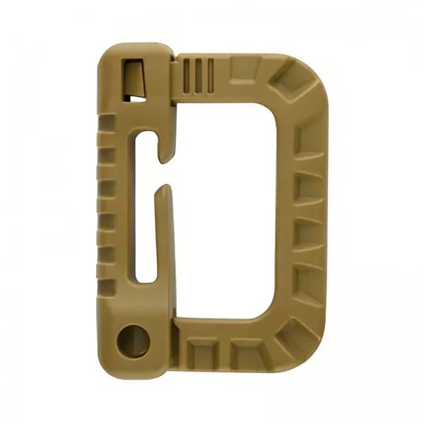 Карабин пластиковый Woo Jin W3158K Plastic Carabiner на стропу или на системе molle Койот (8ff2e9ea)