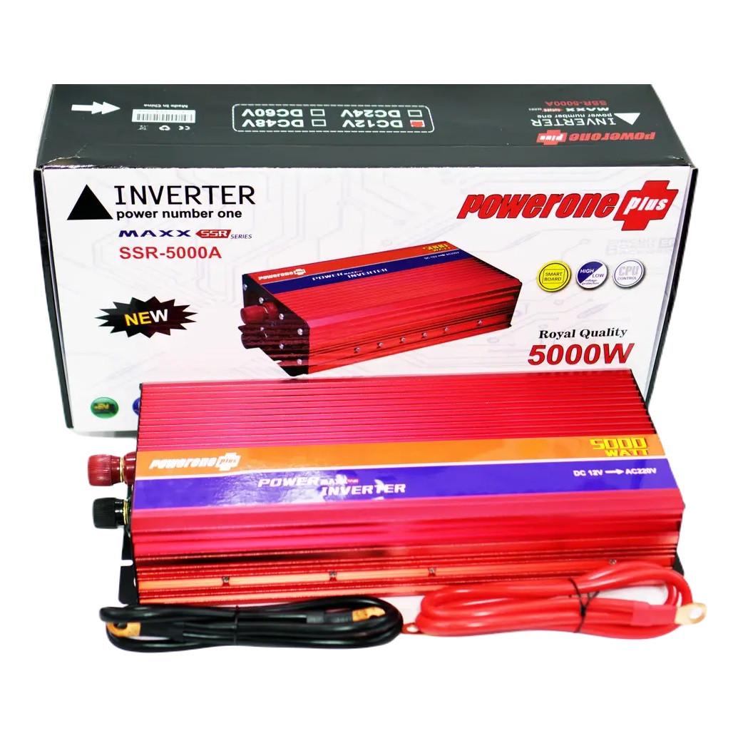 Перетворювач напруги Powerone Plus 5000W 12V-220V з функцією плавного пуску Red (3_05767) - фото 7 Перетворювач напруги Powerone Plus 5000W 12V-220V з функцією плавного пуску Red (3_05767) - фото 7