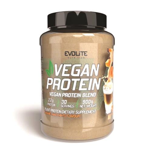 Протеїн рослинний Evolite Nutrition Vegan Protein карамель макіато 900 г (22153-01) - фото 1