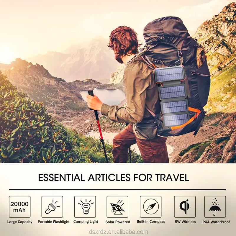 Повербанк Solar with 32pcs camping LED 20000 mAh PN-W12Pro IPX4 2USB/Type-C 18W/3A PD/QC - фото 8 Повербанк Solar with 32pcs camping LED 20000 mAh PN-W12Pro IPX4 2USB/Type-C 18W/3A PD/QC - фото 8