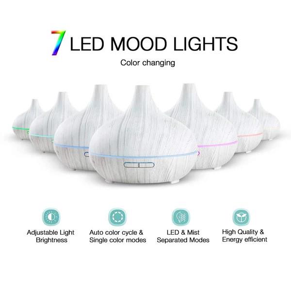 Увлажнитель воздуха-аромадифузор с подсветкой 7 цветов 300 мл Белое дерево (17530) - фото 6 Увлажнитель воздуха-аромадифузор с подсветкой 7 цветов 300 мл Белое дерево (17530) - фото 6