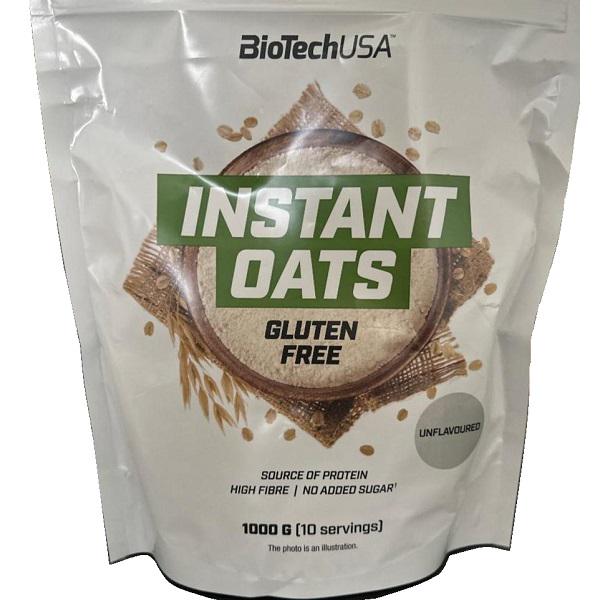 Заменитель питания BioTechUSA Instant Oats gluten free Unflavored 1000 г 10 servings (000020397) - фото 1