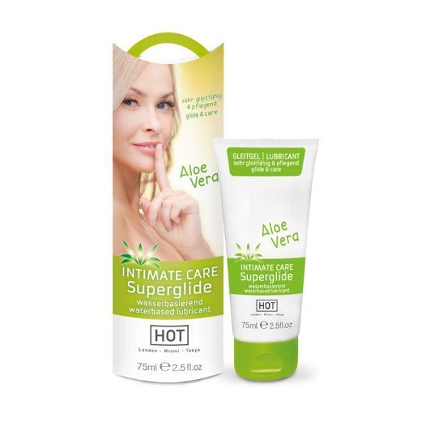 Лубрикант Intimate care superglide aloe vera 75 мл - фото 1