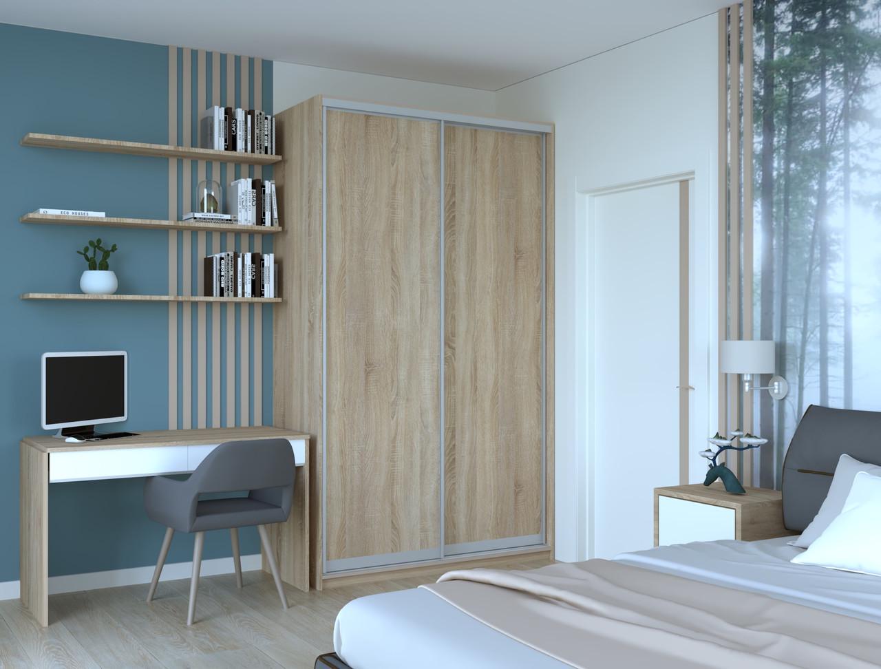 Шкаф-купе двухдверный Doros Сити 24 140х60х240 см Дуб Сонома (DRS-011054)