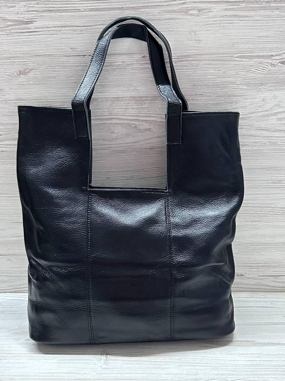 Сумка женская из натуральной кожи Черный (2047)