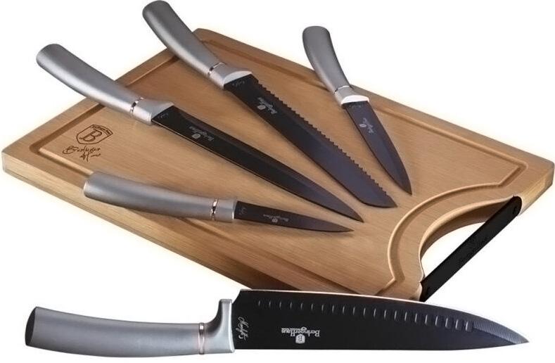 Набір ножів Berlinger Haus Moonlight Edition 5 пр. і дошка (BH-2556)