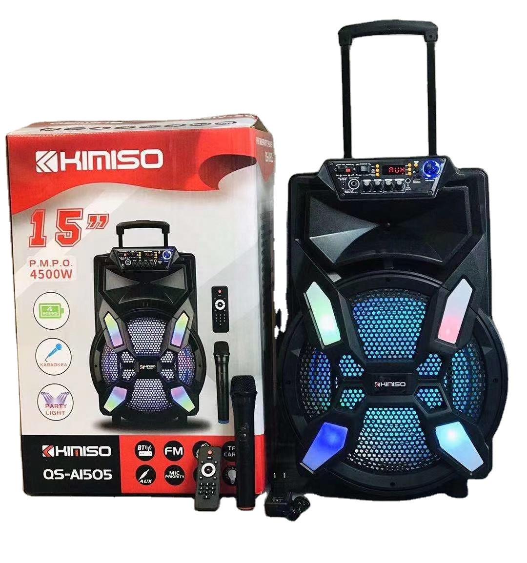 Колонка KIMISO QS-A1505 з радіомікрофоном 15'BASS/4500W (Col-044) - фото 2