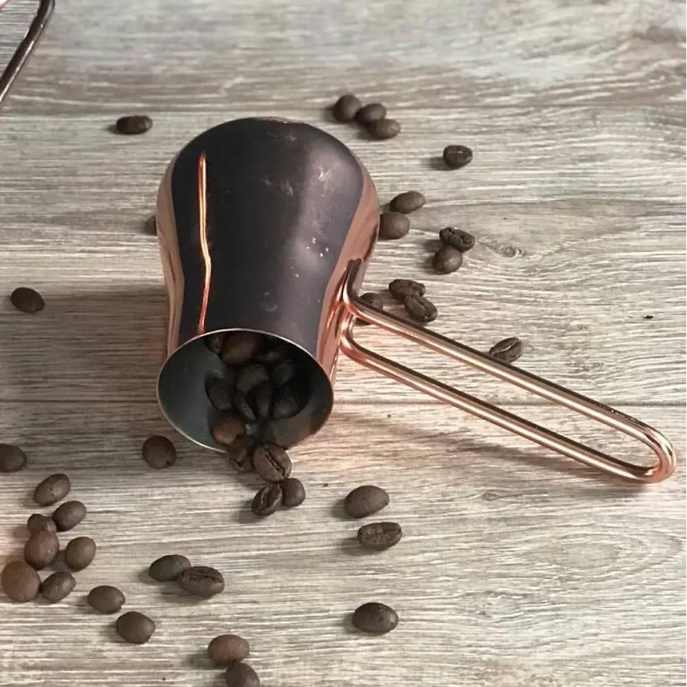 Турка для кофе из нержавеющей стали Медная классика 200 мл - фото 6