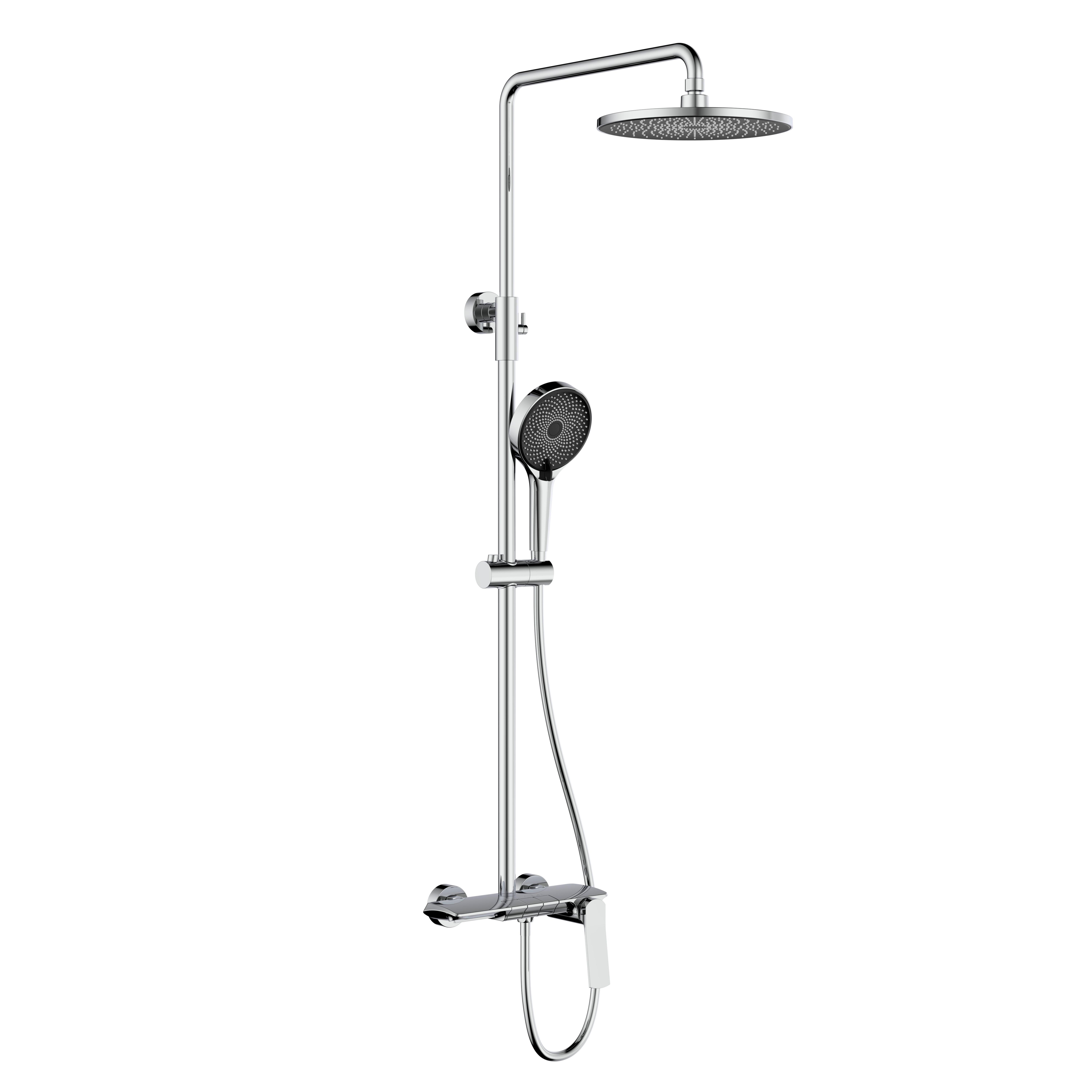 Душевая система универсальная Qtap Slavonice на три потребителя с изливом QTSLA111CRM45904 Chrome (SD00052028)