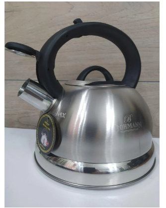 Чайник зі свистком Bohmann з нержавіючої сталі 2,5 л (BH-9676-25) - фото 3 Чайник зі свистком Bohmann з нержавіючої сталі 2,5 л (BH-9676-25) - фото 3