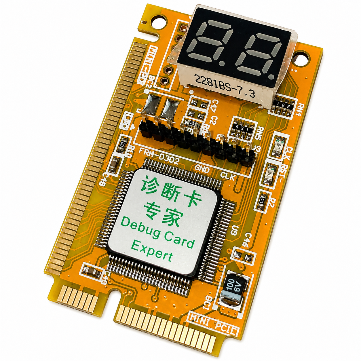 Карта POST для ноутбуков Mini PCI/Mini PCI-E/LPC (0801-005-00)