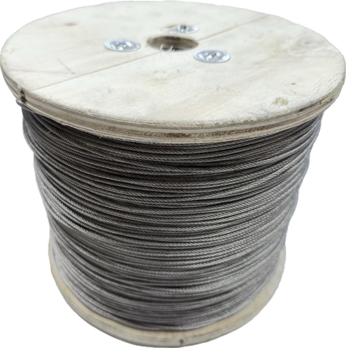 Канат DIN 3055 7x7 нержавеющая сталь d 2 мм (03-920019)