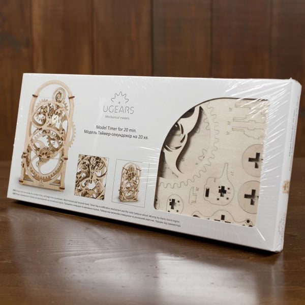 3D пазл механический UGEARS «Таймер на 20 минут» - фото 6 3D пазл механический UGEARS «Таймер на 20 минут» - фото 6
