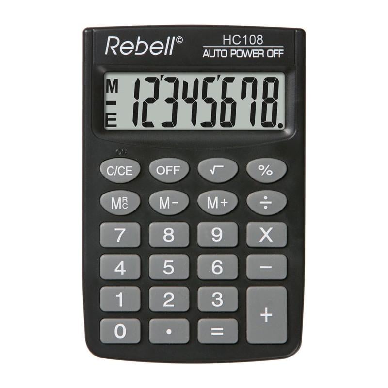 Калькулятор кишеньковий Rebell HC 108