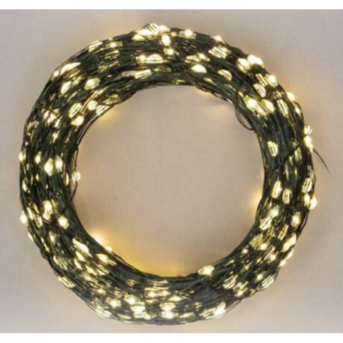 Гирлянда Роса USB с пультом 20 м 200 диодов 8 режимов Теплый белый (32407844)