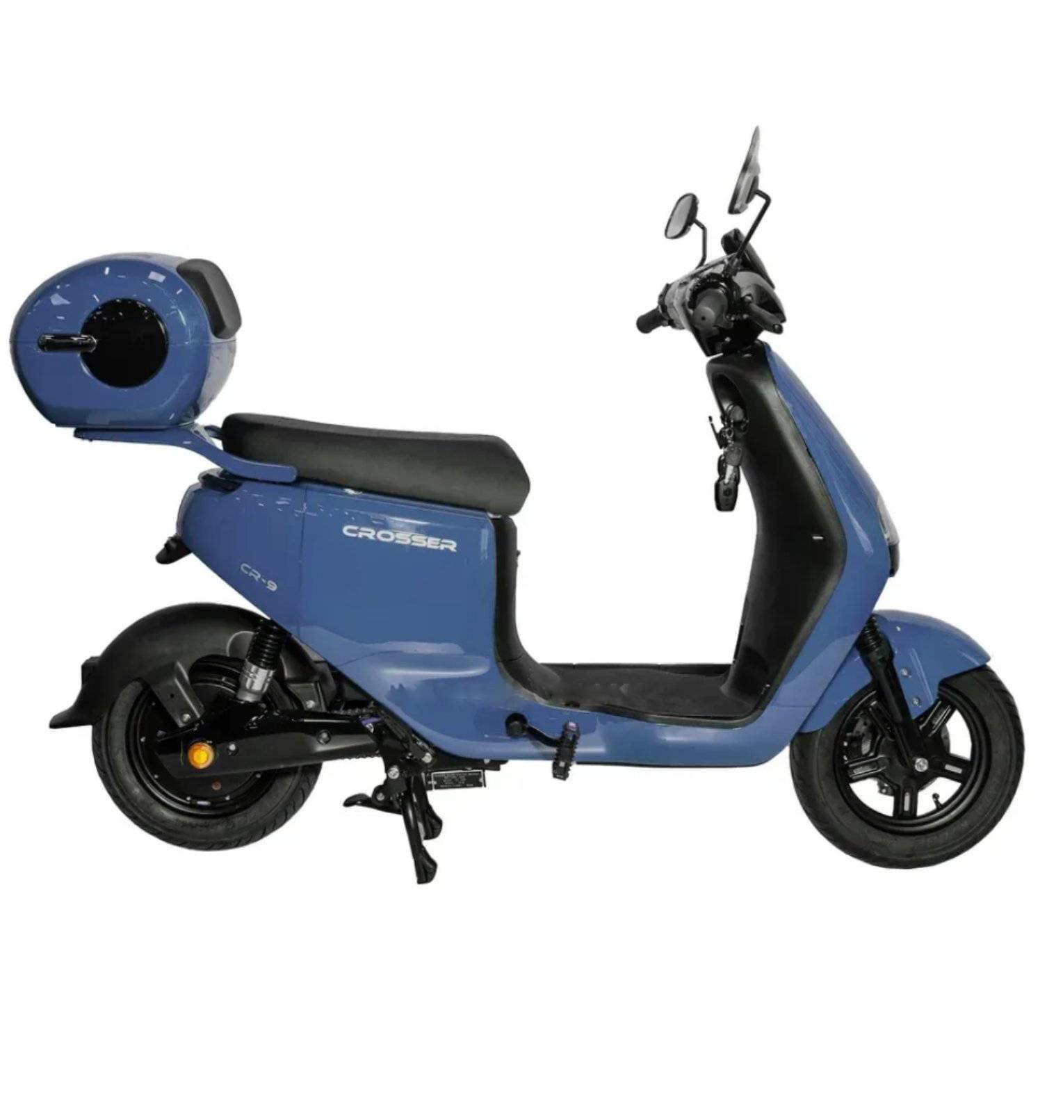Електроскутер двомісний Crosser CR9 1000W 72V 20Ah Синій