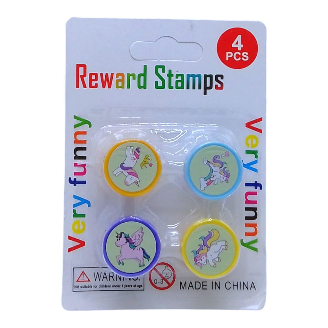 Набір штампиків Єдиноріг 2,5 см 4 шт. (253102)