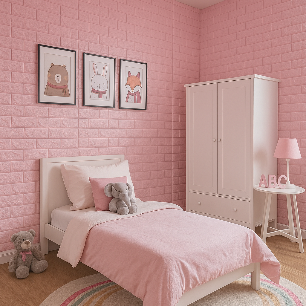 3D-панель декоративна самоклеюча під цеглу 700x770x2 мм Рожевий (BN2-020) - фото 6 3D-панель декоративна самоклеюча під цеглу 700x770x2 мм Рожевий (BN2-020) - фото 6