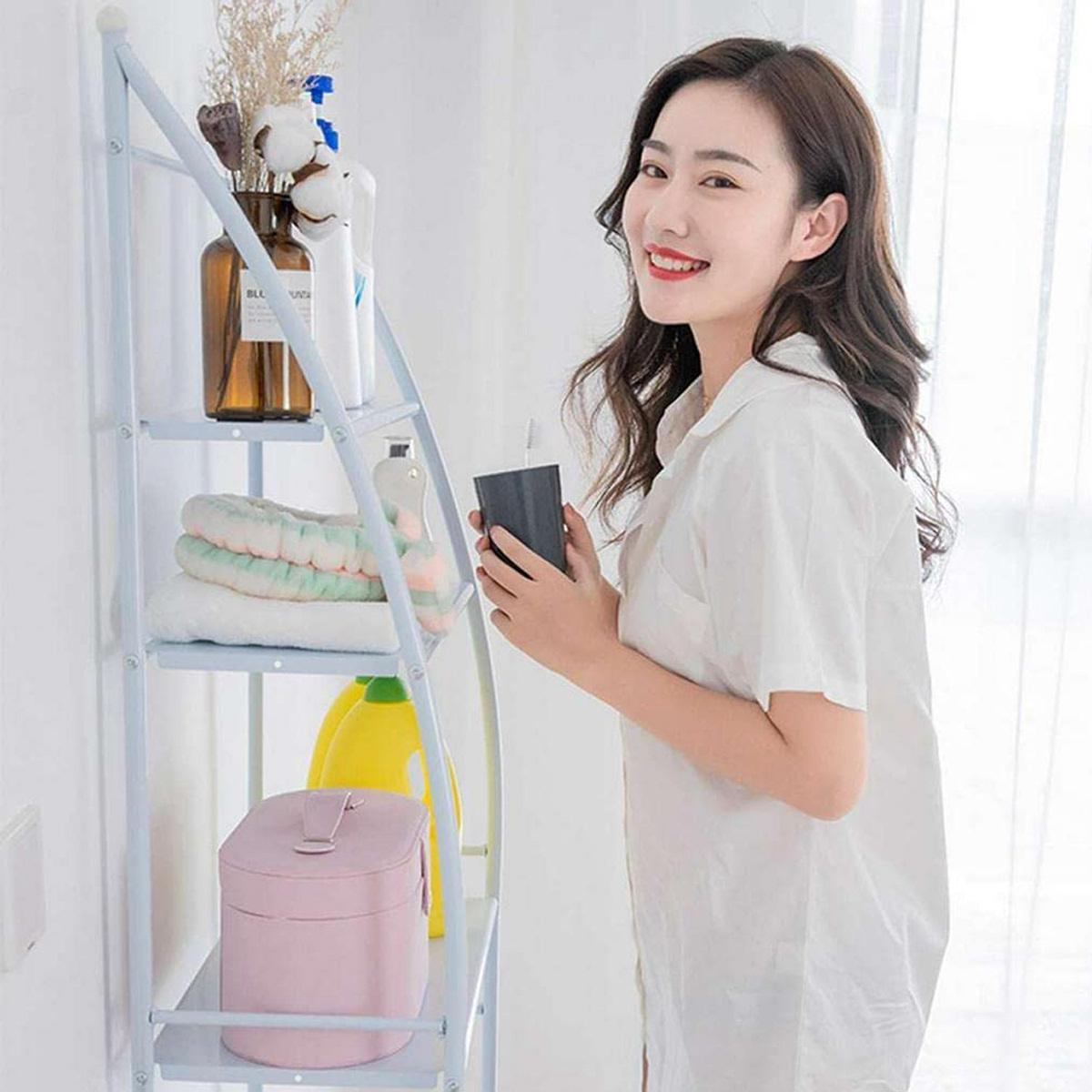 Полка стеллаж Laundry Rack напольная над стиральной машиной 65х25х165 см (R30889) - фото 6 Полка стеллаж Laundry Rack напольная над стиральной машиной 65х25х165 см (R30889) - фото 6